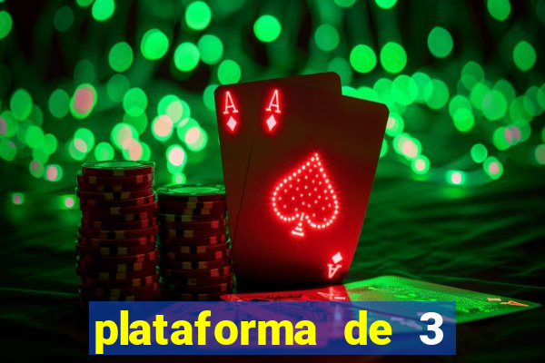 plataforma de 3 reais jogo